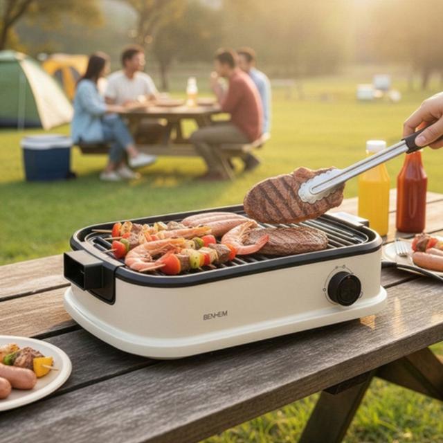 TEMU 벤하임 연기먹는 그릴 BKGL-1800W