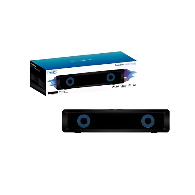 TEMU Soundbar Mini com LED RGB USB/P2 para PC Notebook TV Áudio Profissional e Iluminação
