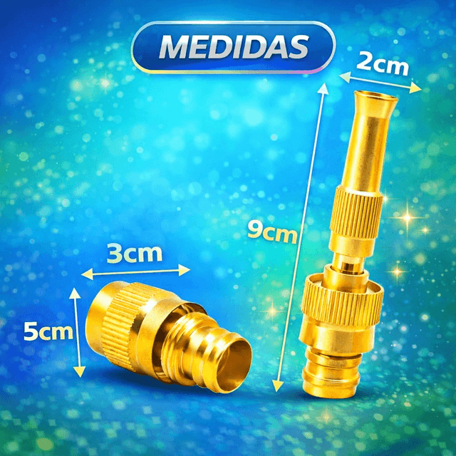 TEMU Kit Bocais para Mangueira de Jardim com de Esguicho de Regulagem de Ajustável, Ideal para Irrigação, Limpeza de , Jardim, Calçadas e Lavagem de Carros