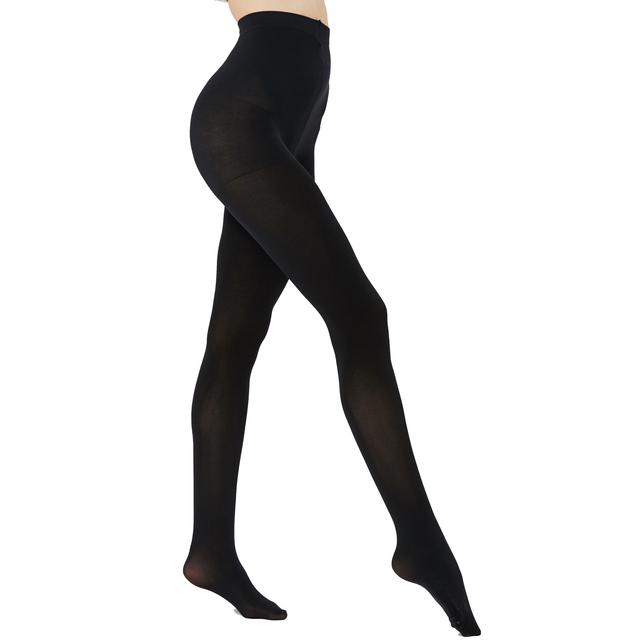 TEMU 2COSY Damen Transparente Control Top Tights - Stretch 70 , High-Waisted, Einfarbig, Maschinenwaschbar, Ideal für Casual Attire, High Waisted Tights