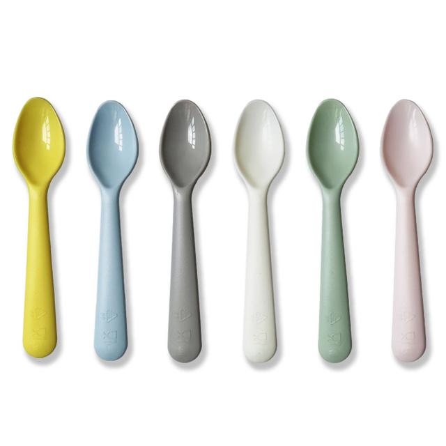 TEMU 6-pack Children' Cutlery Set High-quality Style Macaron Color Feeding Utensils Suitable 3-12