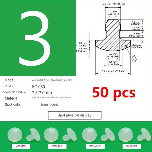 TEMU Hoge Temperatuur Bestendige Siliconen Plug Gesp Conische Voet Pad Anti-botsing Plug Schokdemper Plug Hoofd Hoge Elastische Gat Plug Gebruikt Voor Elektrische Apparatuur Deuren En Ramen Kasten