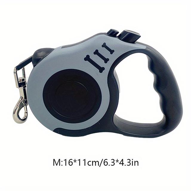 TEMU 1 Double Retractable Leash Colorful Bone Pattern Dog Nylon Rope