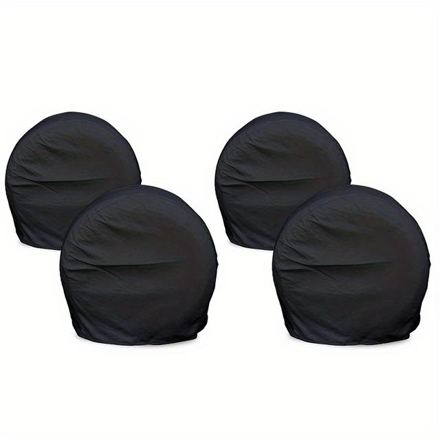 TEMU 4 Stück Schwarze Reifenabdeckungen – Universelle Reifenabdeckungen für die meisten LKW-, SUV- Wohnmobilreifen