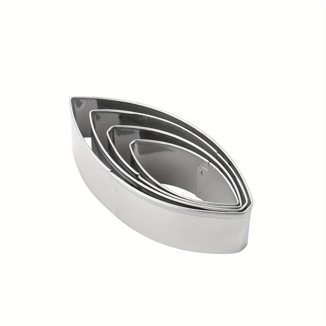 TEMU Mrcookie Stainless Steel Flower Petal Mold For Cake Decorating - Elegant White & Pink , Fondant & , Ideal For Holidays Like Christmas, Halloween, Easter, Thanksgiving, Cake Decorating Supplies