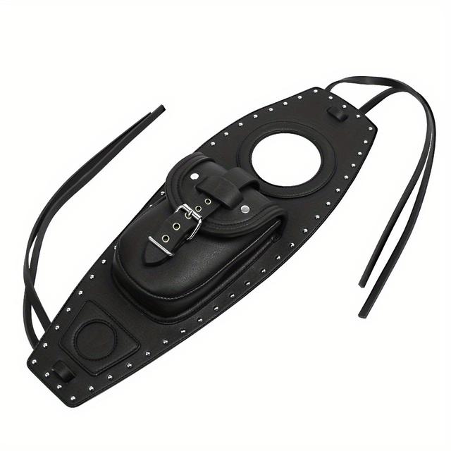TEMU Premium Motorcycle Pu Leather Fuel Tank Bag Pad Cover - Fits Sportster Iron Xl 883 1200 2