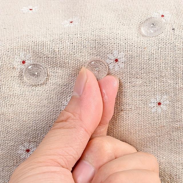 TEMU 50pcs Transparent Twisting Pins For Sofa Cushions And Bed Sheets - Anti-run And Anti-slip Safety Fixer