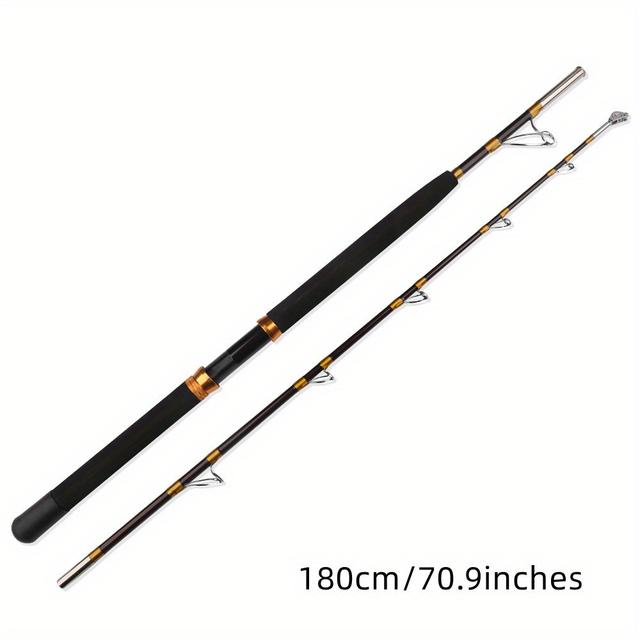 TEMU 30-50 رطل صنارة صيد قوية ، 180 سم / 70.9 بوصة مكونة من قسمين ، صنارة صيد للصيد
