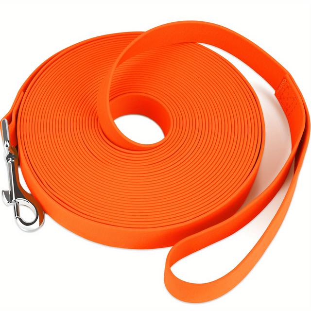 TEMU Taglory Wasserdichte PVC Hundetrainingsleine für mittlere, große und extra große Hunde für Garten Training, Spielen, Wandern und Schwimmen, 15ft 33ft 50ft 66ft lange Hundeleine Weihnachtsgeschenk