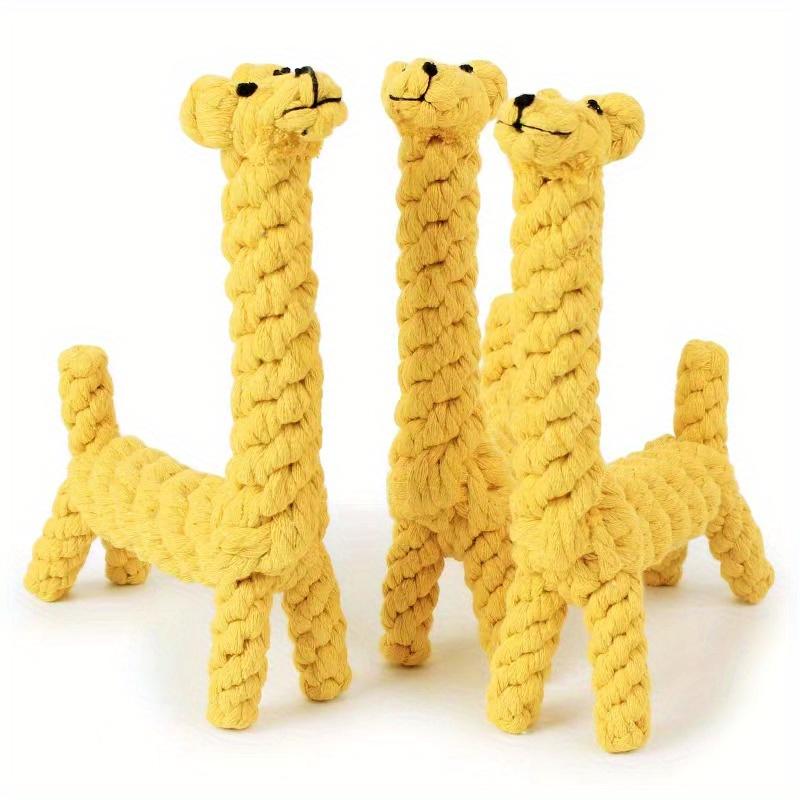 TEMU A Single Rope Knot Toy Shaped Like A Giraffe For Dogs To Chew And Play With