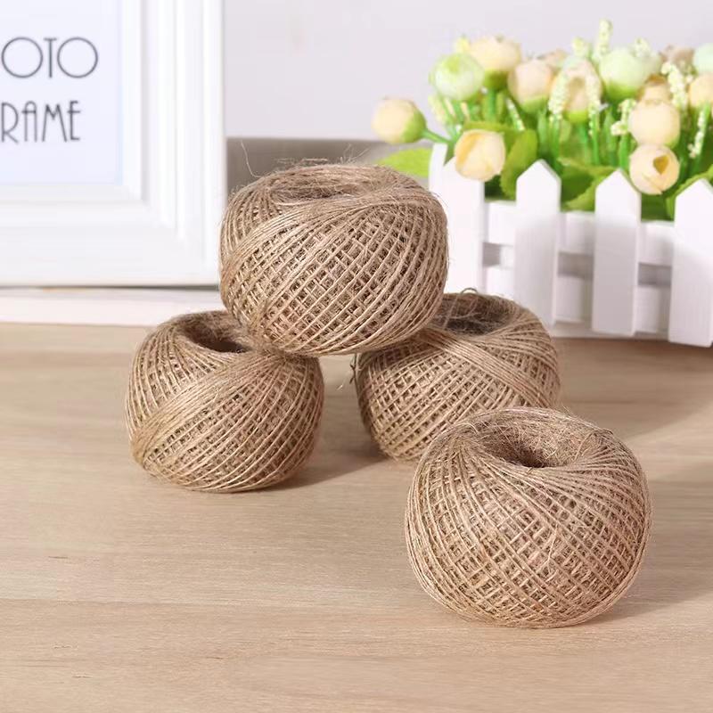 TEMU Diy Jute Rope Ornament Retro Coarse Hemp Woven Rope Braided Brand Hemp Rope 100m/328.08ft