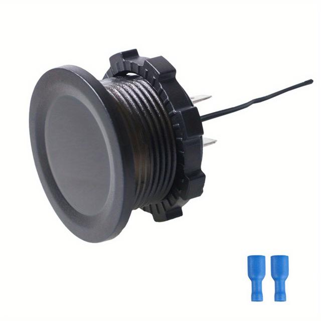 TEMU 2-in-1 Digital Voltmeter & Temperature Gauge For Cars, Motorcycles, Durable With Reverse Connection Protection