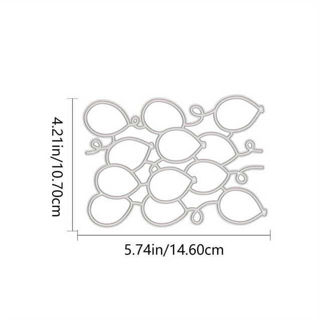 TEMU Luftballons-Stanzformen Für Die Kartenherstellung, Metall-Stanzformen, Scrapbooking-Stanzformen, Schnittschablonen Für DIY--Fotoalbum-Dekoration