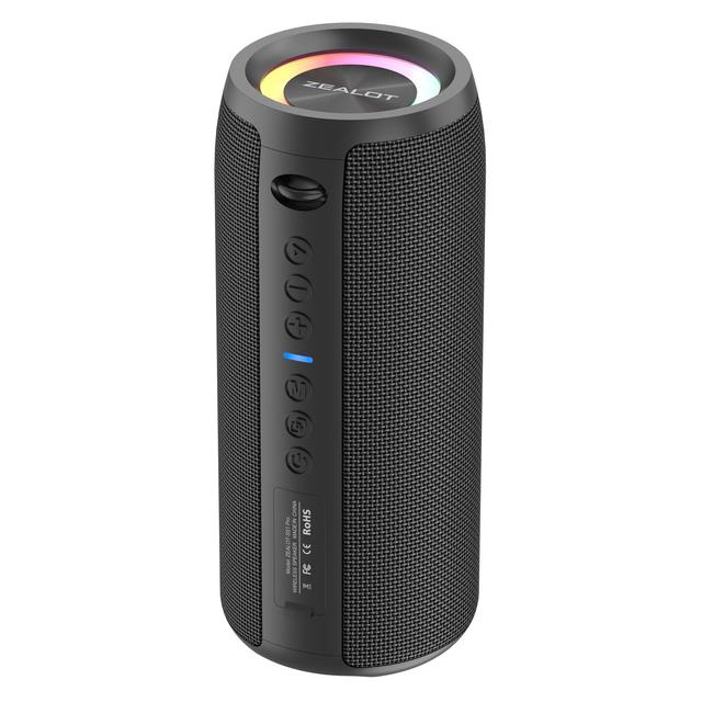 TEMU Zealot S51 Speakers, Outdoor Portable Subwoofer Speaker, Wireless Speaker, Dual Pairing, Bass, Charging Cable And Aux Cable, Connect With Mobile Phone/tablet/tv, For Home, Car, Outdoor, Camping