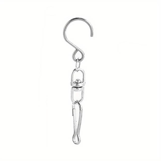 TEMU 6pcs Metal Rotating Swivel Hooks Clips Hanger Connector For Wind Chimes Wind Spinner Crystal Party Supply Display S Hooks