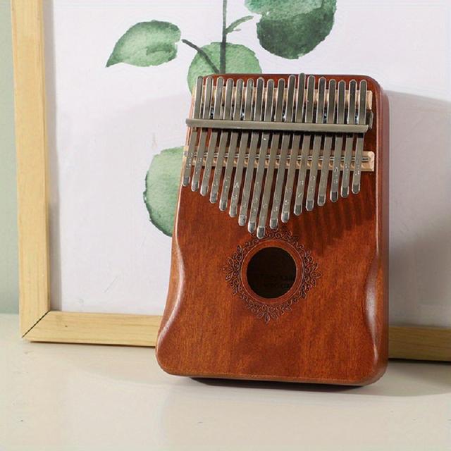 TEMU 17-key Perfect Gauntlets Piano Kalimba Portable Musical Instrument Beginner Thumb Piano With Tuning Hammer Accessory Wood Acoustic Musical Gifts Eid Mubarak