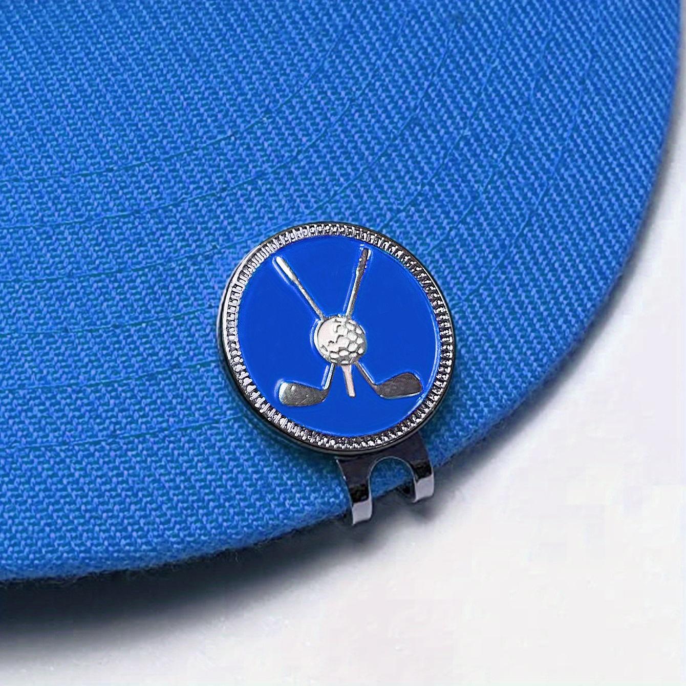 TEMU 1pc Golf Ball Marker And Hat Clip, Golf Course Accessory, Easy To And Remove, Durable With Strong