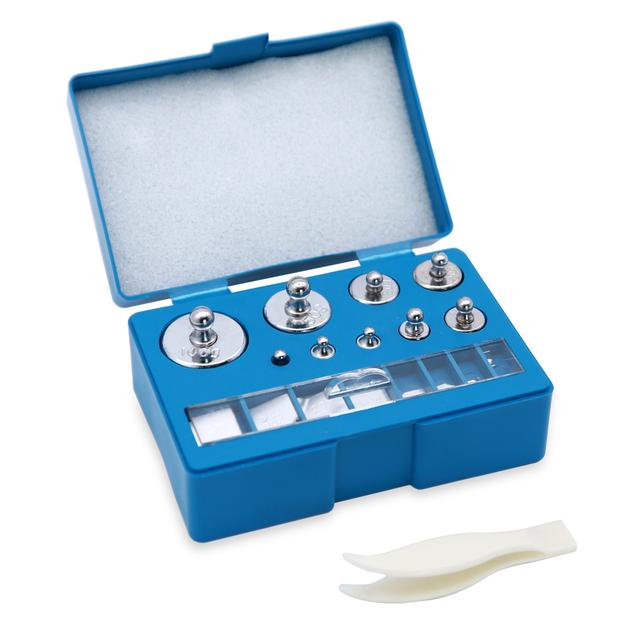 TEMU 17pcs Precision Weight Collection, Calibration Weights Ranging From 10mg To 100g Made Of Steel.