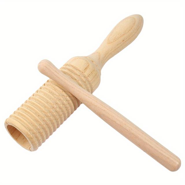 TEMU Wooden Single Scraping Frog Percussion Instrument: Compact And Portable Single-line Loop Percussion Instrument