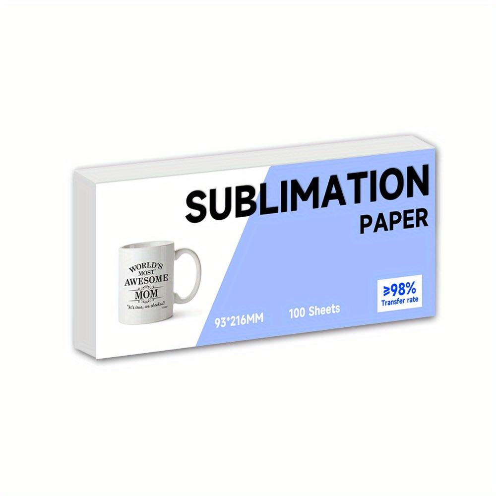 TEMU Sublimation Paper For 11oz Mug Small Size, Compatible With Any Inkjet Printer That Supports Sublimation Ink, Easy To Transfer Sublimation Paper, Dye Sublimation Paper