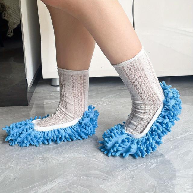 TEMU Lazy Mopping Chenille Shoes Cover