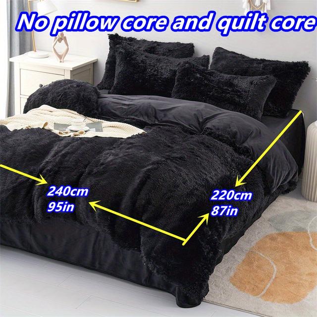 TEMU Ensemble de Couette et Taies d'Oreiller en Polyester et Chaud pour Chambre 3pcs 1 Housse de Couette + 2 Taies d'Oreiller