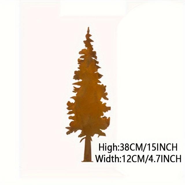 TEMU A Vintage Rusty Metal Tree And Elk Decoration, Metal Deer Decoration, Hunting Decoration, Hunting Gift, Metal Windowsill Art, , Pacific Art, Home Decoration, The Product Is Rusty !