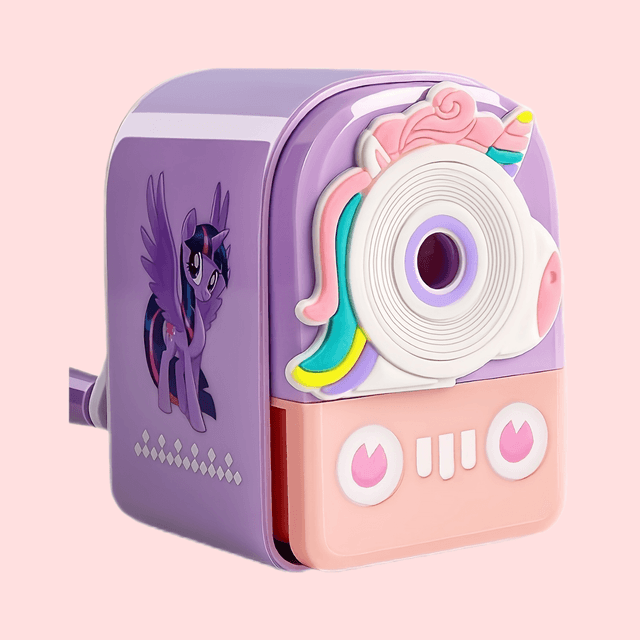 TEMU 1pc Pony Drawing Tool Automatic Pencil Sharpener, Manual Crank Sharpening System, Durable Hand-cranked Pencil Sharpener
