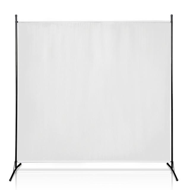 TEMU Beige Folding Partition Wall, 180x180 Cm, Ideal For Privacy In Dressing Rooms, Offices, Or