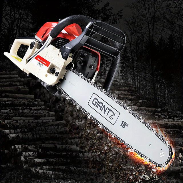 TEMU Giantz Chainsaw Petrol 45cc 18" Bar Commercial Pruning Chain Saw