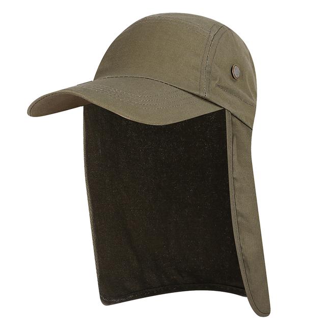 TEMU Chapeau de soleil Lixada pour homme UPF 50+ avec large bord, chapeau de soleil pour la pêche avec pour le cou
