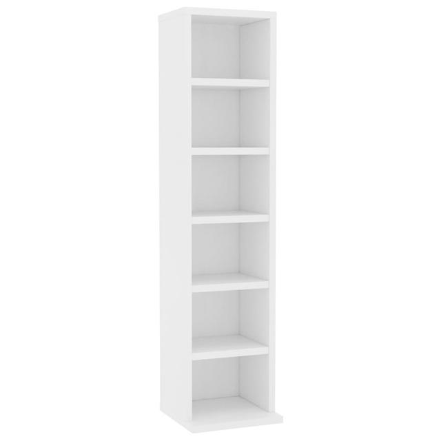 TEMU CD- Schrank Weiß 21x20x88 cm Holzwerkstoff, Werkzeugkoffer, Schuhregal, Regal Aufbewahrung, Garage Storage, Mensole, Lagerschrank für den Außenbereich