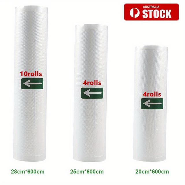 TEMU Vacuum Sealer Bags 2/4/10rolls For , Meal, Great For Vac Storage, Meal Prep Or Sous Vide