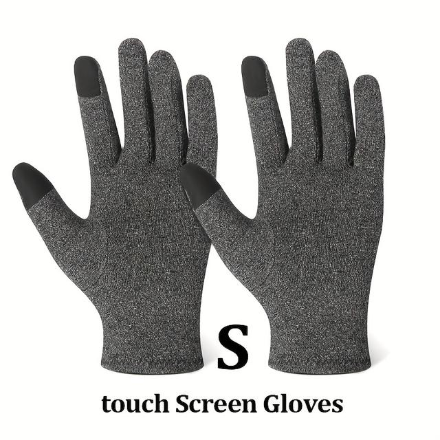 TEMU Compression Gloves With Touch Screen For Men And Women, Designed For Full Finger Support During Sports, Workouts, Training, And Everyday Tasks