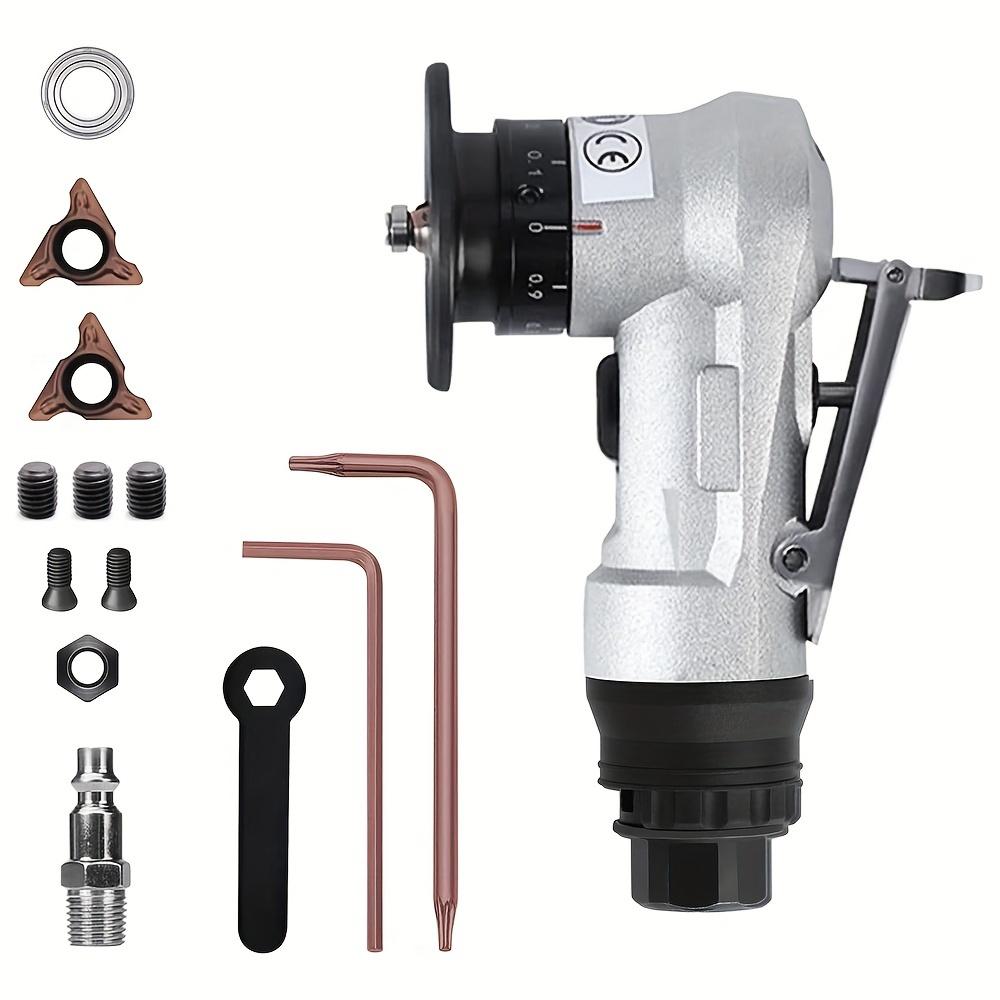 TEMU 2-in-1 Mini Chamfering Machine, Air Chamfer Tool Deburring Tool For Metal Wood, Pneumatic Tools Small Hand Held Grinder Tools For Arc Degree Linear Beveling Trimming. (accessory Colors Is Random)