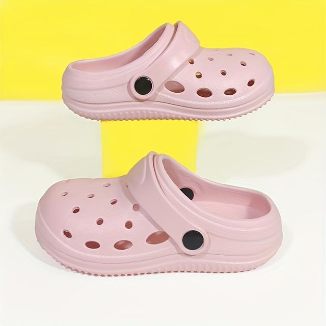 TEMU Unisex Cool Slippers For Boys And Girls, Casual Daily Summer Fashion Flat-bottomed Closed-toe Clogs, Cute Beach Shoes