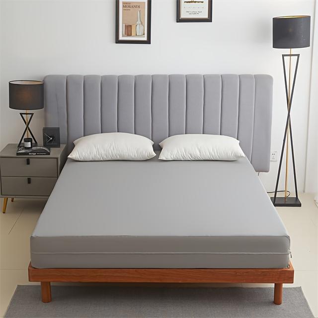 TEMU 1pc 6-sided Full-cover Mattress Protector With Zipper, Deep Pocket Fitted Sheet Protector, Multiple Sizes Suitable For 30cm Mattresses