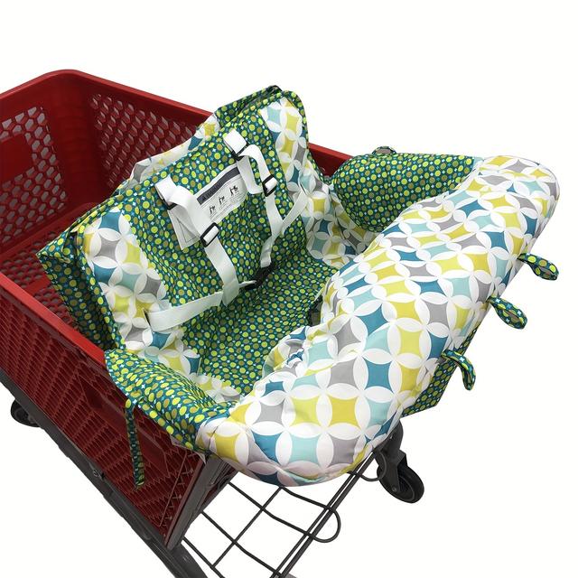 TEMU Baby Supermarket Shopping Cart Seat Cushion, Children's High Foot Chair Cover, Protective Pad