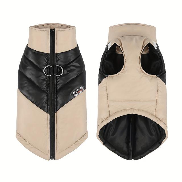 TEMU Winter Pet Warm Coat Reflective Comfortable Dog Clothes, Suitable For Small, Medium, And Large Dogs