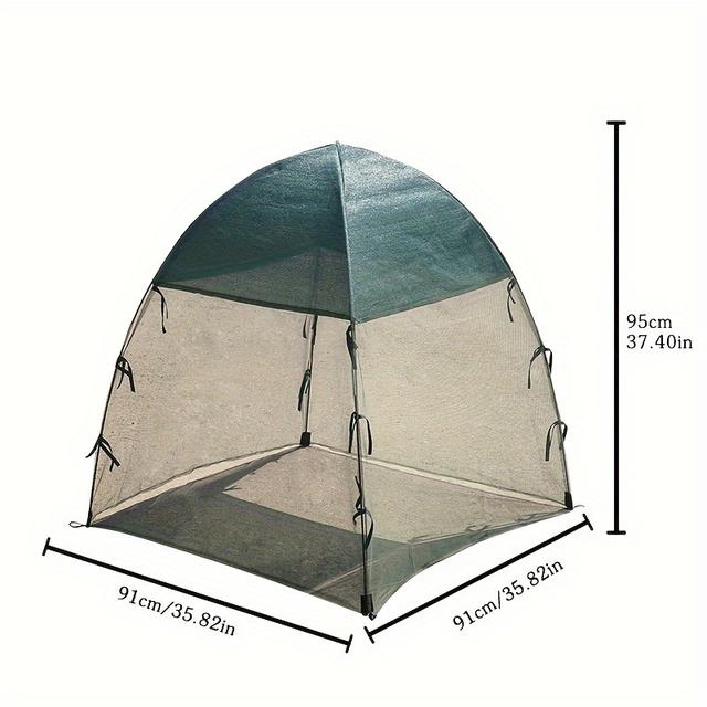 TEMU 1pc Mesh Fabric Plant Sunshade, Mesh Greenhouse Sunshade, Suitable For Garden, , Lawn, , Pavilion, And Backyard , Outdoor Gardening Supplies