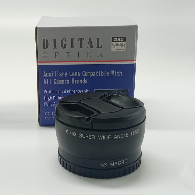 TEMU Wide-angle Macro Lens, A Universal 58mm 0.45x Magnification Conversion Lens Made Of Professional Optical Glass For Photography, Compatible With , , And For 58mm Mount Cameras