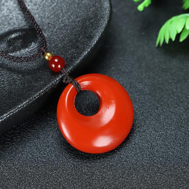 TEMU オリジナルオレシンナバーテンツサンドレッドサンドピースバックルペンダント