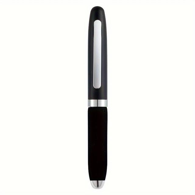 TEMU High Quality Metal Mini Round Ballpoint Pen With Sponge Grip For Pocket Use In Office And School Stationery