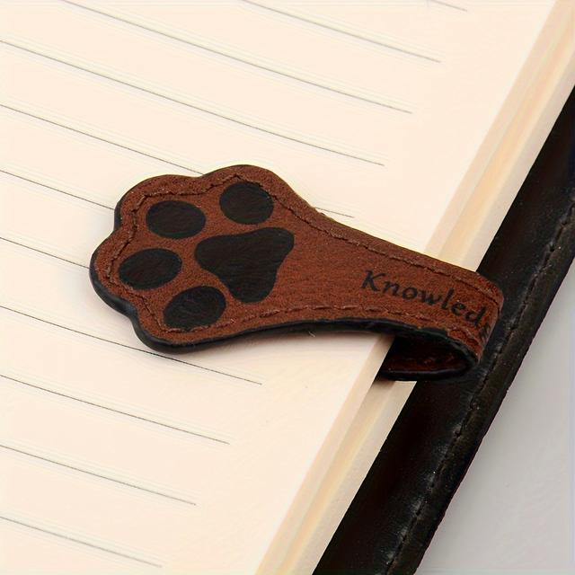 TEMU Magnetic Bookmarks With Paw Print Design - Cute Bookmarks, Non-slip Magnetic Pages, Elegant Bookmarks For Readers, Book Lovers, Teachers