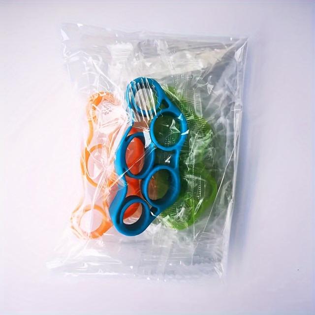 TEMU 3pcs Silicone Hand Grip Strengthener - Forearm & Finger Exerciser For Muscle Building And Wrist Training, In /blue