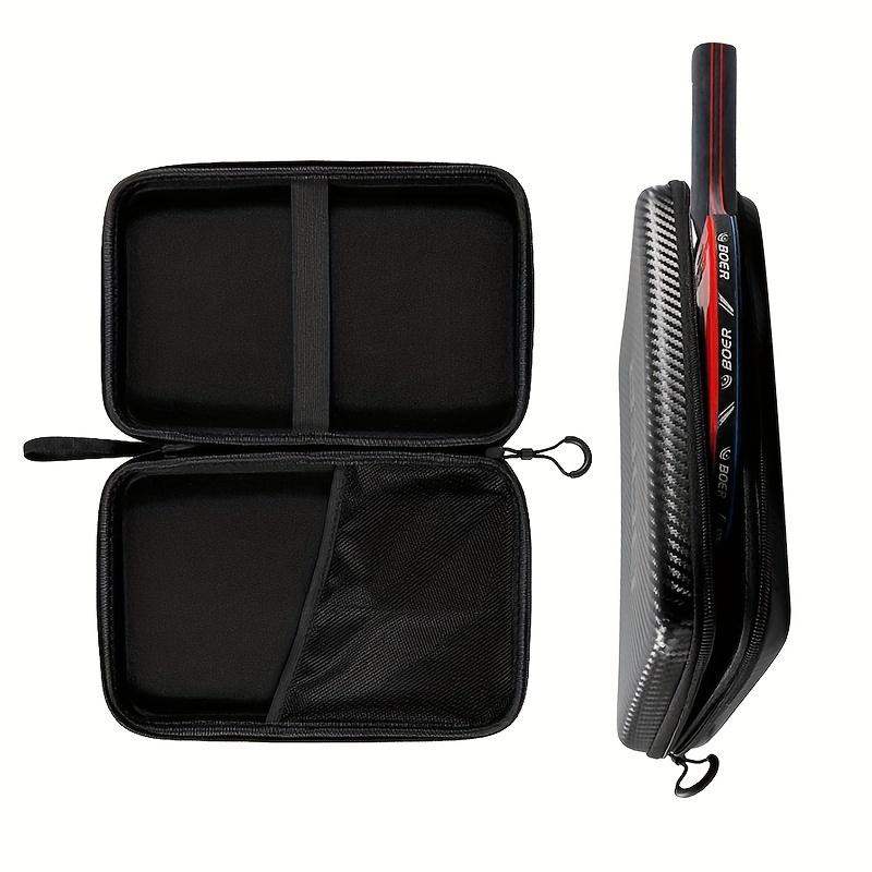 TEMU 탁구 라켓 커버 패들 EVA 가방 1개, 핑퐁 케이스, 지퍼 포켓 패키지, 290x195x50mm/11.42*7.68*1.97인치, 고품질 라켓 가방 커버