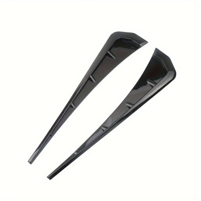 TEMU السيارات درابزين محاكاة منفذ الهواء الجانب لصق الجسم الديكور لصق درابزين المضادة للتصادم الجانب لصق درابزين 2 قطعة