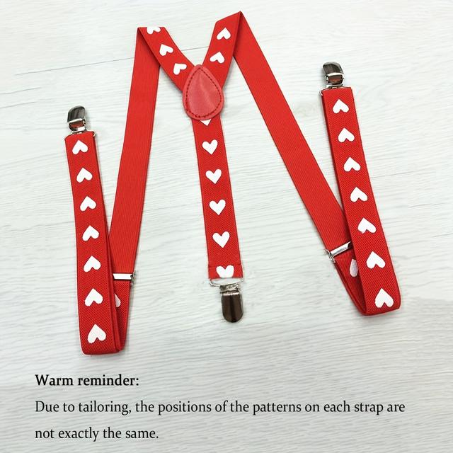 TEMU . Herren-Liebes-Hosenträger, Verstellbare Hosenträger, Kleidungszubehör, Valentinstagsgeschenk