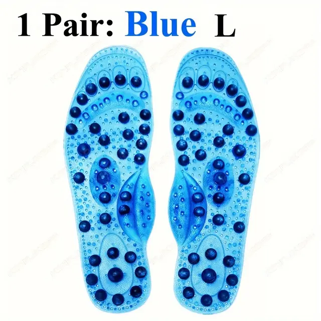 TEMU 1 pár 68 magnetických vložek, nové magnetické vložky s rozšířenými masážními akupunkturní body nohou, vložky pro chůzi