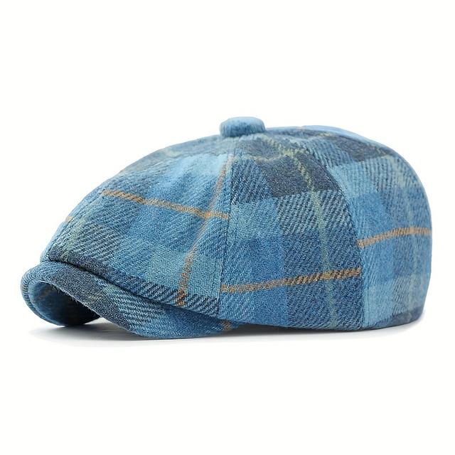 TEMU Neue Herbst Newsboy Cap, Herren Flat Cap, Damen Vintage Baskenmütze, Malermütze im britischen Stil.